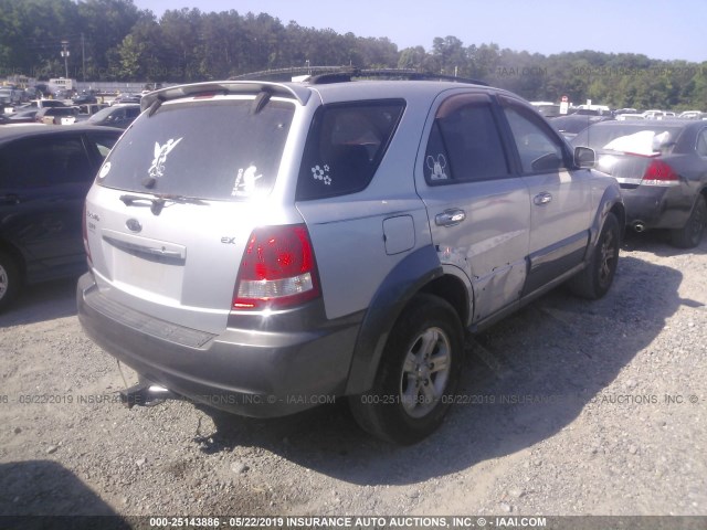 KNDJD733965644499 - 2006 KIA SORENTO EX/LX SILVER photo 4