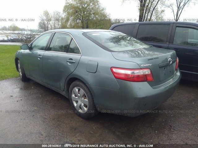 4T1BE46K67U684853 - 2007 TOYOTA CAMRY NEW GENERAT CE/LE/XLE/SE GREEN photo 3