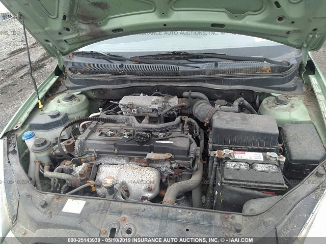 KMHCM36C28U101271 - 2008 HYUNDAI ACCENT GS მწვანე ფოტო 10