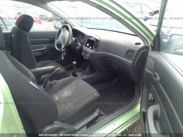 KMHCM36C28U101271 - 2008 HYUNDAI ACCENT GS მწვანე ფოტო 5