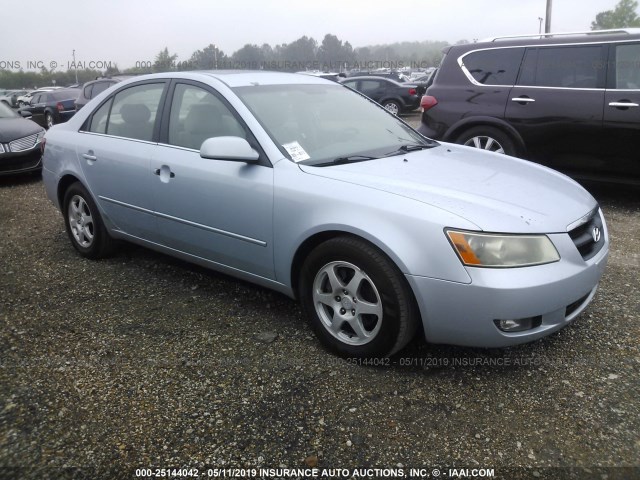 5NPEU46F57H171403 - 2007 HYUNDAI SONATA SE/LIMITED Light Blue photo 1