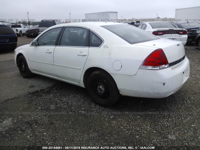 2G1WS551669397529 - 2006 CHEVROLET IMPALA POLICE WHITE photo 3