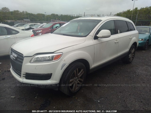 WA1BY74L48D036710 - 2008 AUDI Q7 3.6 QUATTRO PREMIUM WHITE photo 2