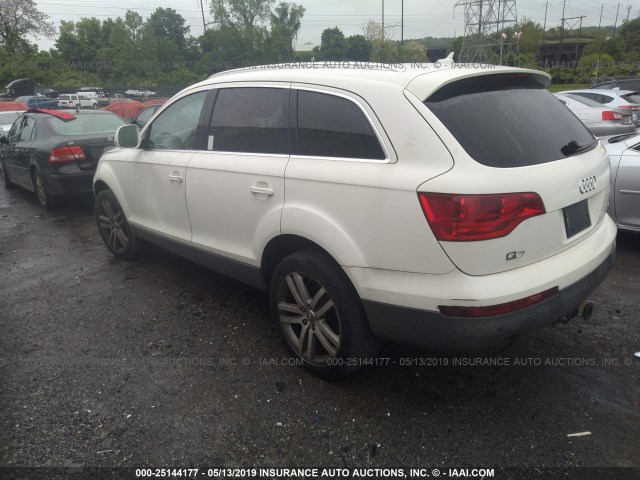 WA1BY74L48D036710 - 2008 AUDI Q7 3.6 QUATTRO PREMIUM WHITE photo 3