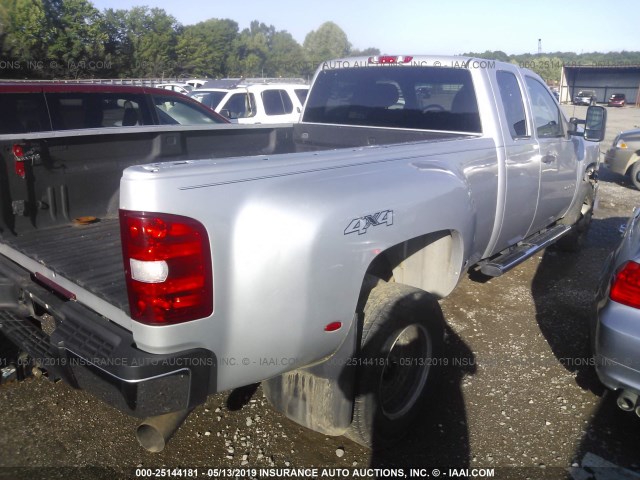 1GC5KZC80CZ209051 - 2012 CHEVROLET SILVERADO K3500 SILVER photo 4