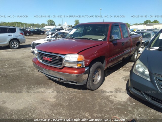 1GTEK19T61E265979 - 2001 GMC NEW SIERRA K1500 ORANGE photo 2