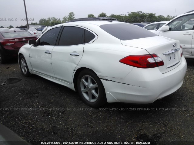 JN1BY1AP9BM324999 - 2011 INFINITI M37 WHITE photo 3