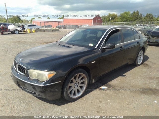 WBAGN63453DR11484 - 2003 BMW 745 LI BLACK photo 2