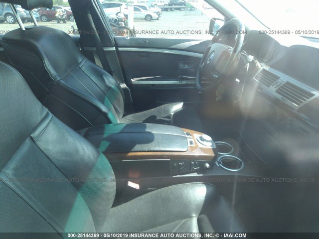 WBAGN63453DR11484 - 2003 BMW 745 LI BLACK photo 5