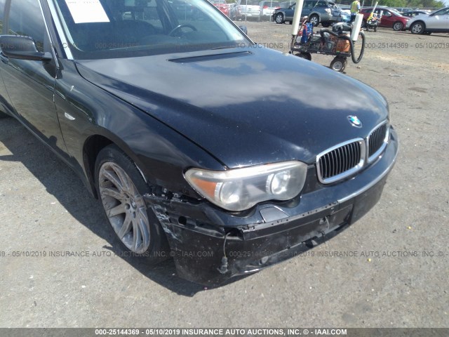 WBAGN63453DR11484 - 2003 BMW 745 LI BLACK photo 6