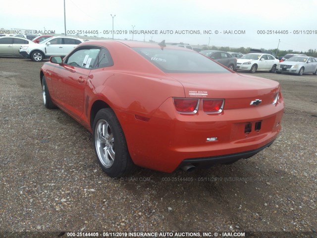 2G1FE1EV7A9222248 - 2010 CHEVROLET CAMARO LS ORANGE photo 3