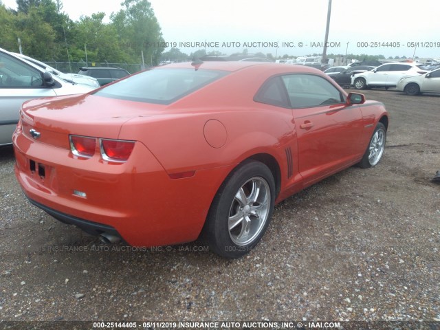 2G1FE1EV7A9222248 - 2010 CHEVROLET CAMARO LS ORANGE photo 4