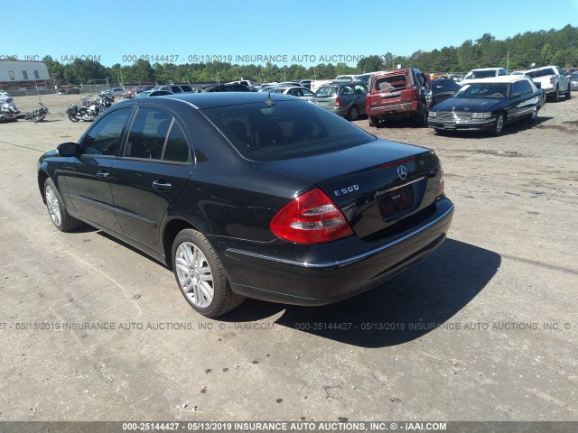 WDBUF70JX4A455227 - 2004 MERCEDES-BENZ E 500 BLACK photo 3