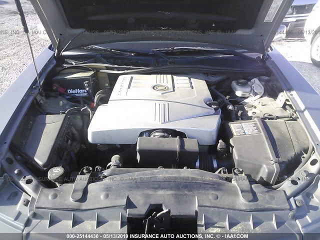 1G6DP567050176782 - 2005 CADILLAC CTS HI FEATURE V6 GRAY photo 10