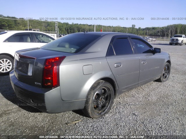 1G6DP567050176782 - 2005 CADILLAC CTS HI FEATURE V6 GRAY photo 4