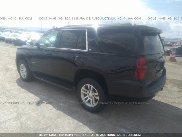 1GNSKBKC8HR276642 - 2017 CHEVROLET TAHOE K1500 LT BLACK photo 3