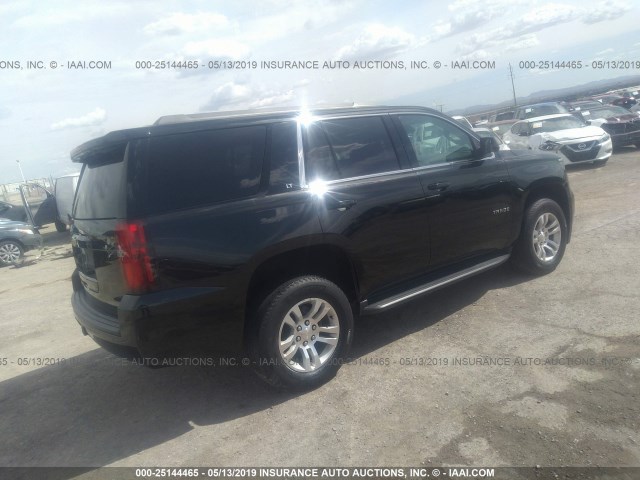 1GNSKBKC8HR276642 - 2017 CHEVROLET TAHOE K1500 LT BLACK photo 4