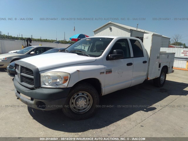 3D6WR28T59G565969 - 2009 DODGE RAM 2500 WHITE photo 2