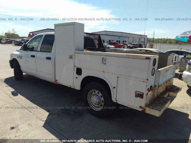 3D6WR28T59G565969 - 2009 DODGE RAM 2500 WHITE photo 3