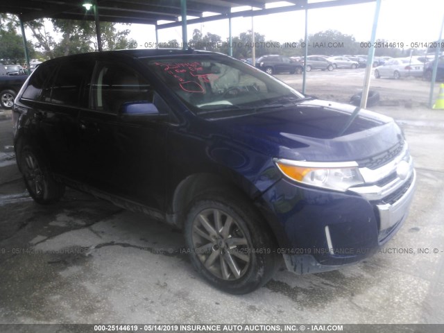 2FMDK3KC7BBB37342 - 2011 FORD EDGE BLUE photo 1