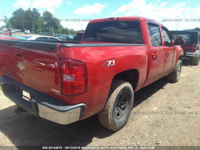 3GCRKSE32AG159504 - 2010 CHEVROLET SILVERADO K1500 LT RED photo 4