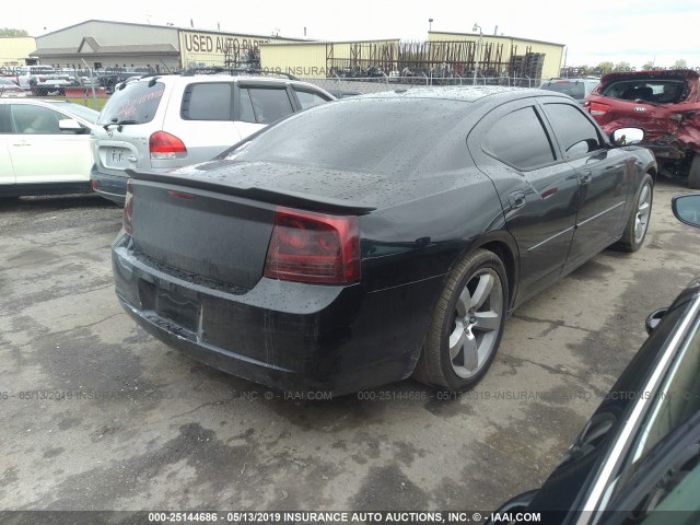 2B3KA73W06H328457 - 2006 DODGE CHARGER SRT-8 BLACK photo 4