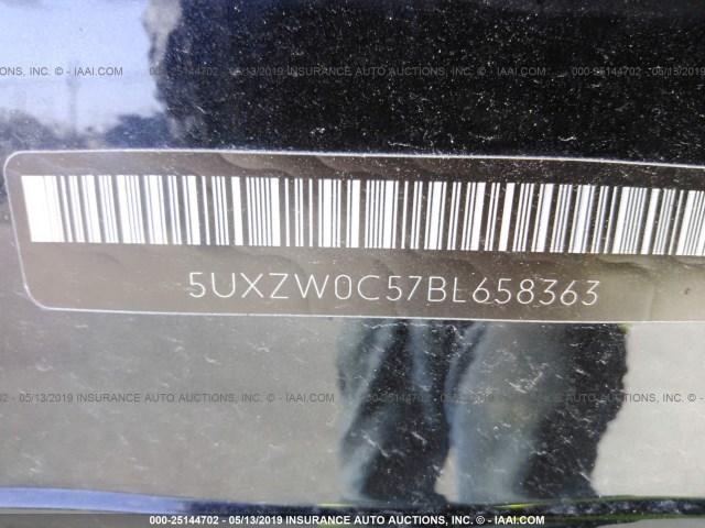 5UXZW0C57BL658363 - 2011 BMW X5 XDRIVE35D Dəniz mavisi foto 9