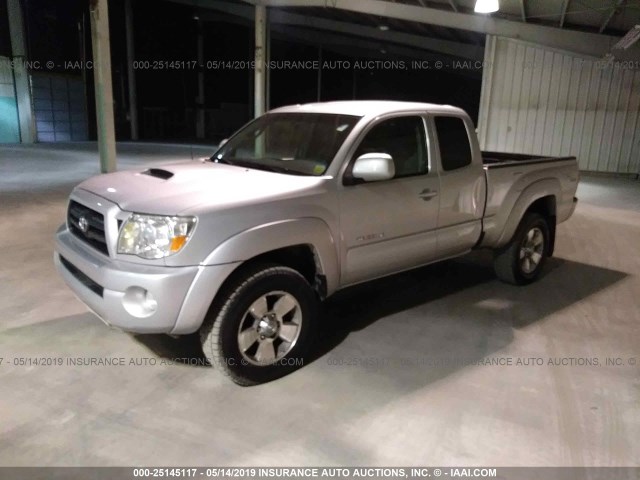 5TEUU42N07Z407980 - 2007 TOYOTA TACOMA ACCESS CAB ვერცხლისფერი ფოტო 2