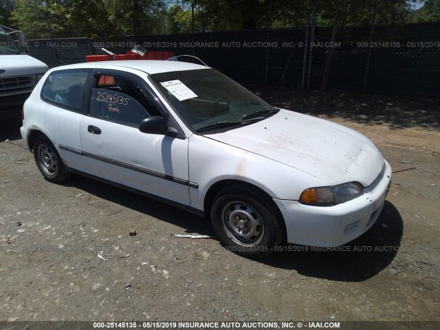 2HGEH2367RH529210 - 1994 HONDA CIVIC DX WHITE photo 1