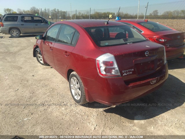 3N1AB61E38L736590 - 2008 NISSAN SENTRA 2.0/2.0S/2.0SL RED photo 3