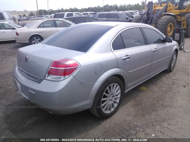 1G8ZV577X7F279922 - 2007 SATURN AURA XR SILVER photo 4