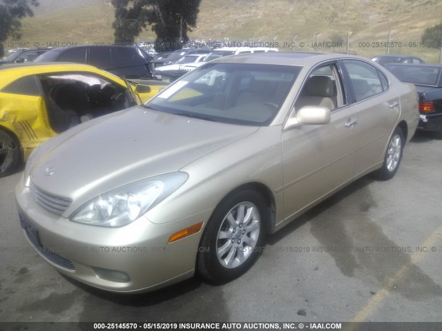 JTHBF30G720031429 - 2002 LEXUS ES 300 BEIGE photo 2