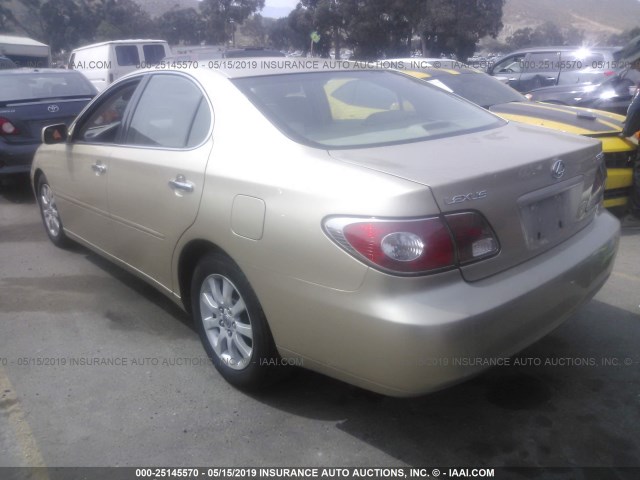 JTHBF30G720031429 - 2002 LEXUS ES 300 BEIGE photo 3