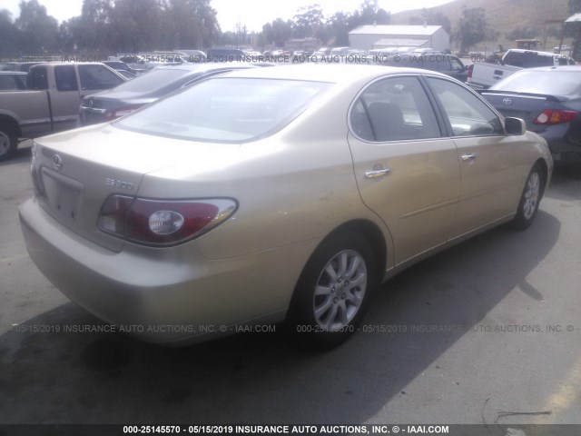 JTHBF30G720031429 - 2002 LEXUS ES 300 BEIGE photo 4