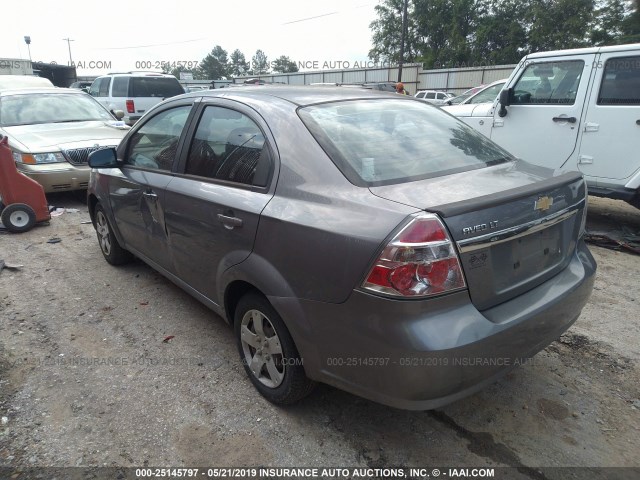 KL1TD5DE5AB093888 - 2010 CHEVROLET AVEO LS/LT ნაცრისფერი ფოტო 3