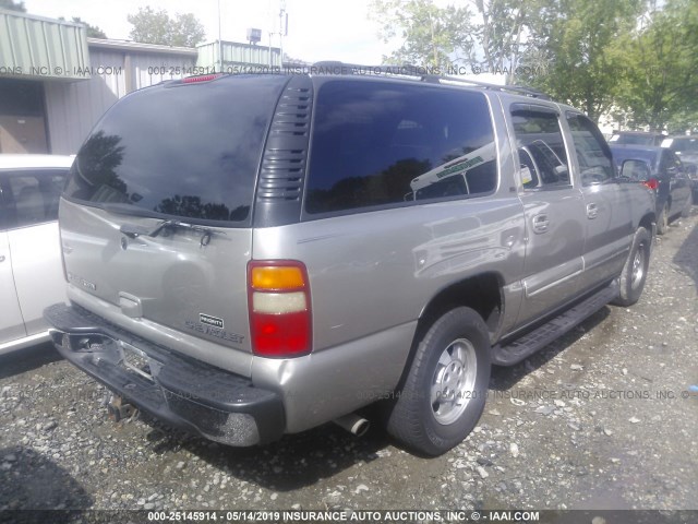 3GNEC16Z12G207723 - 2002 CHEVROLET SUBURBAN C1500 BEIGE photo 4