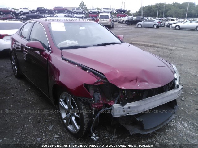 JTHBF5C29A2098144 - 2010 LEXUS IS 250 RED photo 1