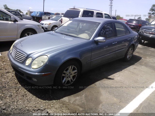 WDBUF65J53A247287 - 2003 MERCEDES-BENZ E 320 BLUE photo 2