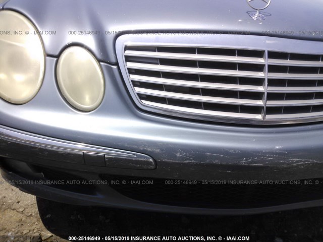 WDBUF65J53A247287 - 2003 MERCEDES-BENZ E 320 BLUE photo 6