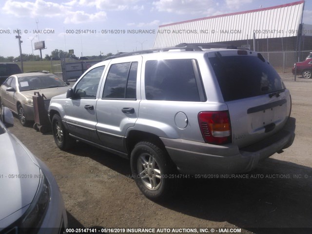 1J4GX48NX4C436645 - 2004 JEEP GRAND CHEROKEE LAREDO/COLUMBIA/FREEDOM 银色 照片 3