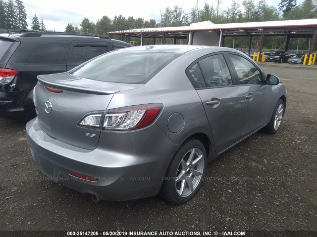 JM1BL1S53A1134978 - 2010 MAZDA 3 S SILVER photo 4