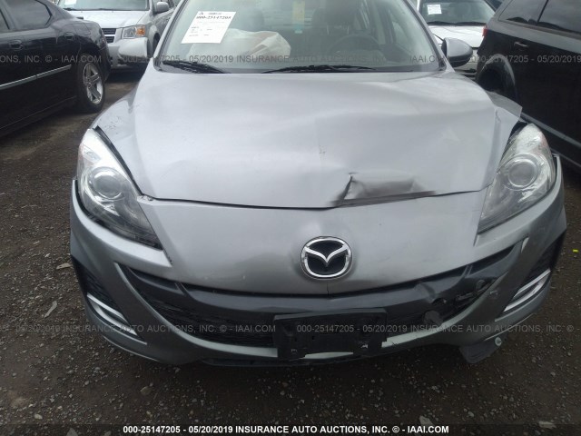 JM1BL1S53A1134978 - 2010 MAZDA 3 S SILVER photo 6