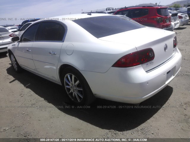 1G4HE57Y77U148285 - 2007 BUICK LUCERNE CXS WHITE photo 3