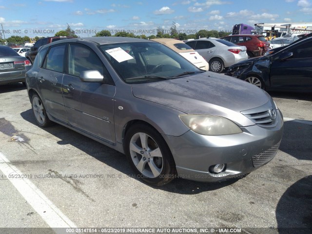 JM1BK143351250606 - 2005 MAZDA 3 HATCHBACK SILVER photo 1