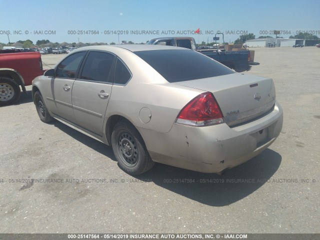 2G1WD5EM3B1201897 - 2011 CHEVROLET IMPALA POLICE TAN photo 3