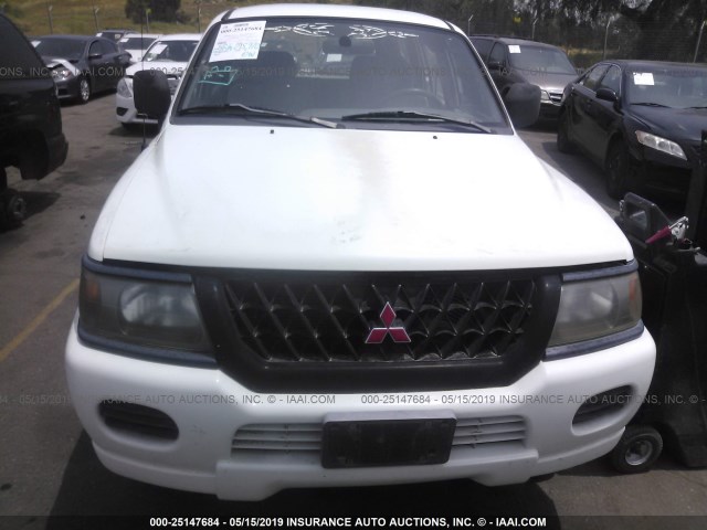 JA4LS21H81P039199 - 2001 MITSUBISHI MONTERO SPORT ES/SPORT LS WHITE photo 6