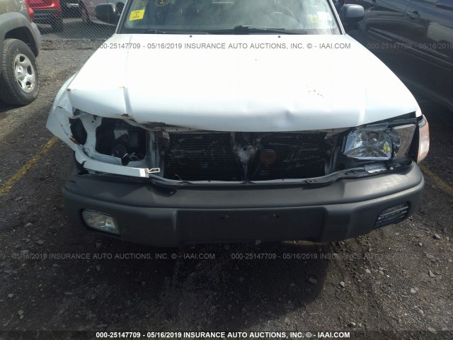 JF1SF6351WH769155 - 1998 SUBARU FORESTER L WHITE photo 6