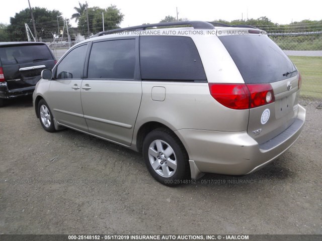 5TDZK22C98S109019 - 2008 TOYOTA SIENNA XLE/XLE LIMITED GOLD photo 3