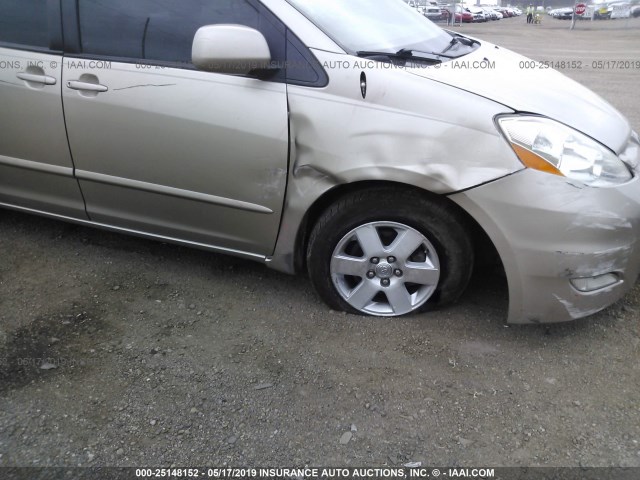 5TDZK22C98S109019 - 2008 TOYOTA SIENNA XLE/XLE LIMITED GOLD photo 6