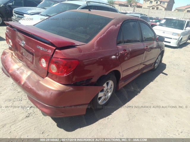 1NXBR30E05Z562004 - 2005 TOYOTA COROLLA CE/LE/S RED photo 4